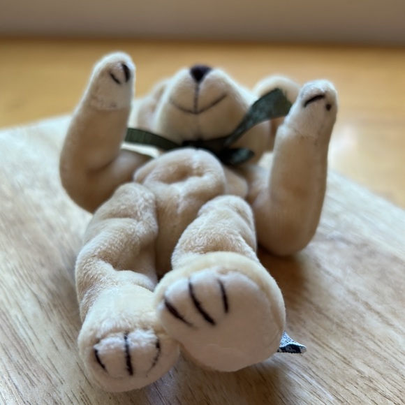 Baby Boyds Dilly #1364 1999 NWOT Dilly with Green Satin Bow Vintage - Picture 7 of 8